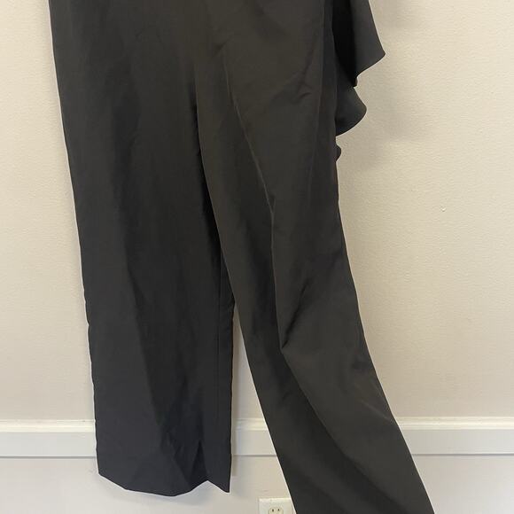 Belle Badgley Mischka Allison Side Ruffle Jumpsuit Size 14 NWT - Picture 3 of 9